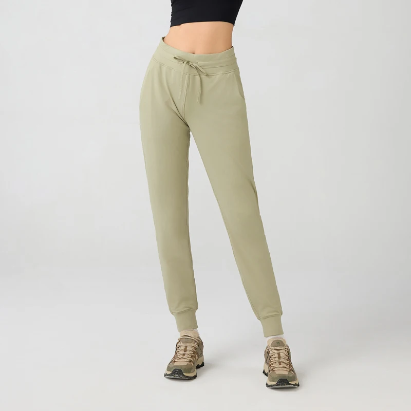 Женские спортивные брюки с разрешенными карманами и высокой талией регулируемые