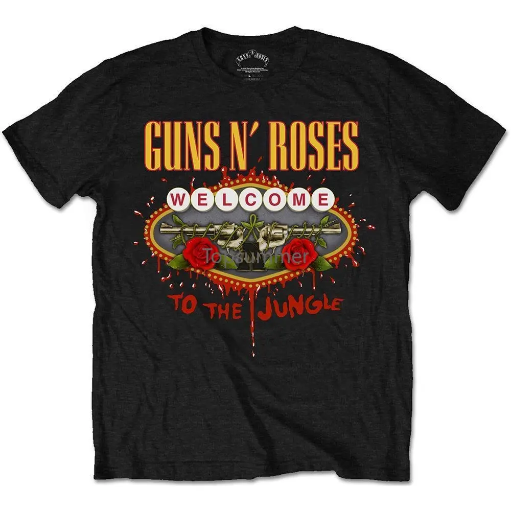 

Licensed Guns N Roses Welcome To The Jungle T Shirt Rock Metal