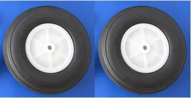 2X RC резиновое посадочное колесо из полиуретана 2 дюйма 50 мм упаковок Fly 3D airpalne Aircraft