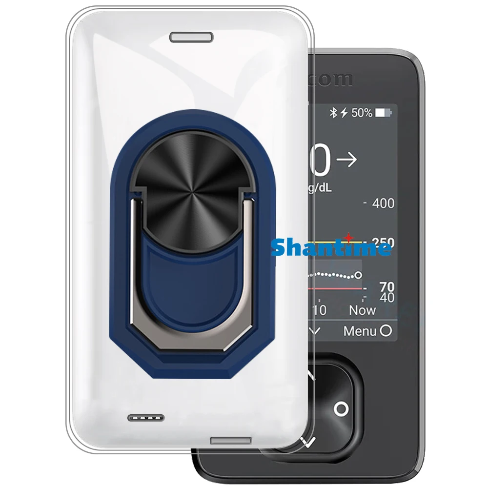 Роскошный ударопрочный кольцевой держатель для Dexcom G7 чехол мягкий силиконовый