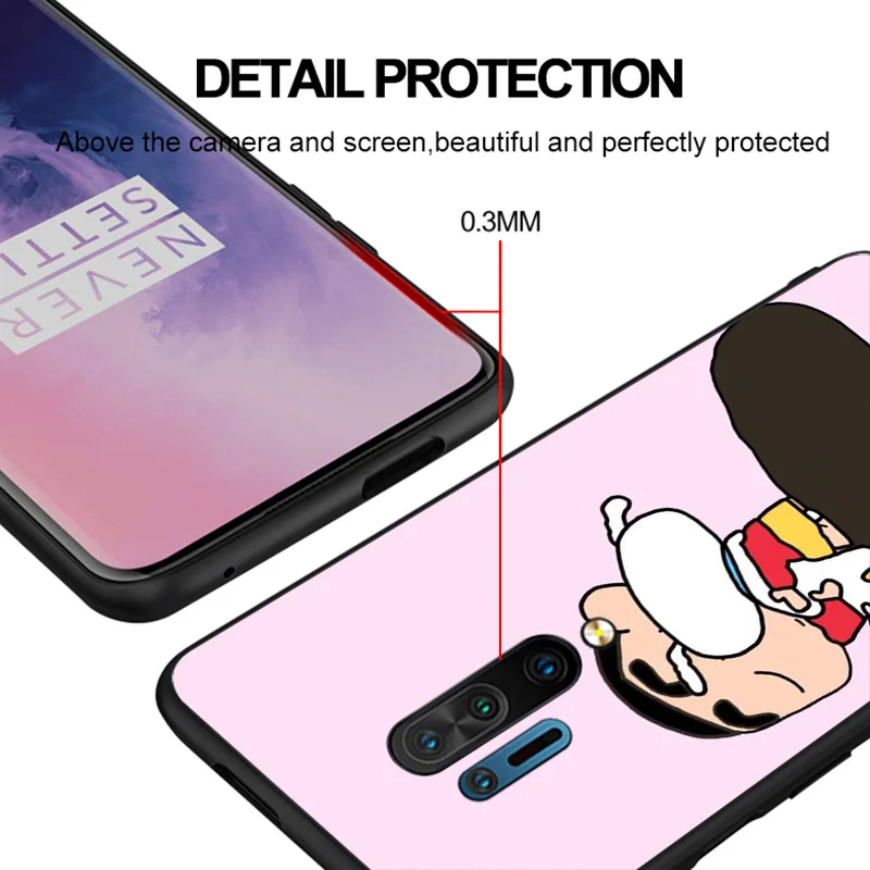 Crayon Shin-chan для OnePlus 9R 9 8T 8 7T 7 6T 6 5T Pro Nord N100 N10 2 CE черный силиконовый мягкий чехол |