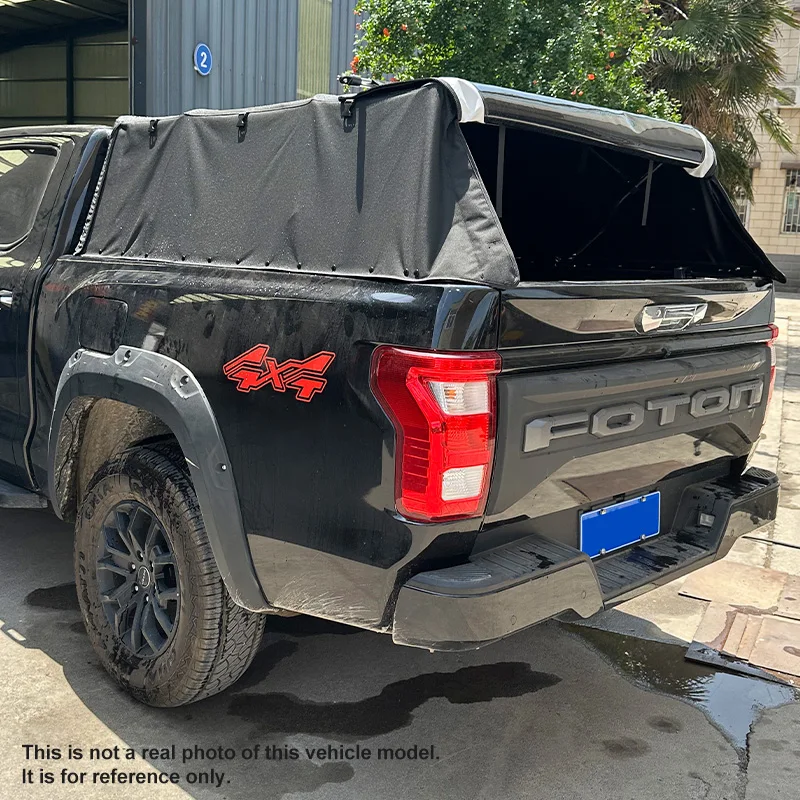 Фото Водонепроницаемый складной тент из ткани Оксфорд для кузова пикапа DMAX Isuzu №2