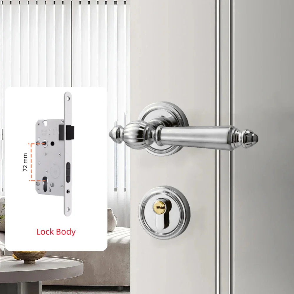 

Дверной замок с ручкой для спальни, ванной, офиса, гостиницы, квартиры