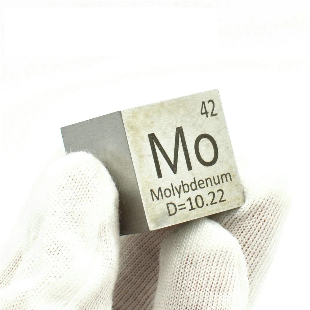 

1 Inch Molybdenum Density Cube Mo Hard Metal 99.95% Pure for Element Collection Hand Made DIY Hobbies Crafts 25.4x25.4x25.4mm
