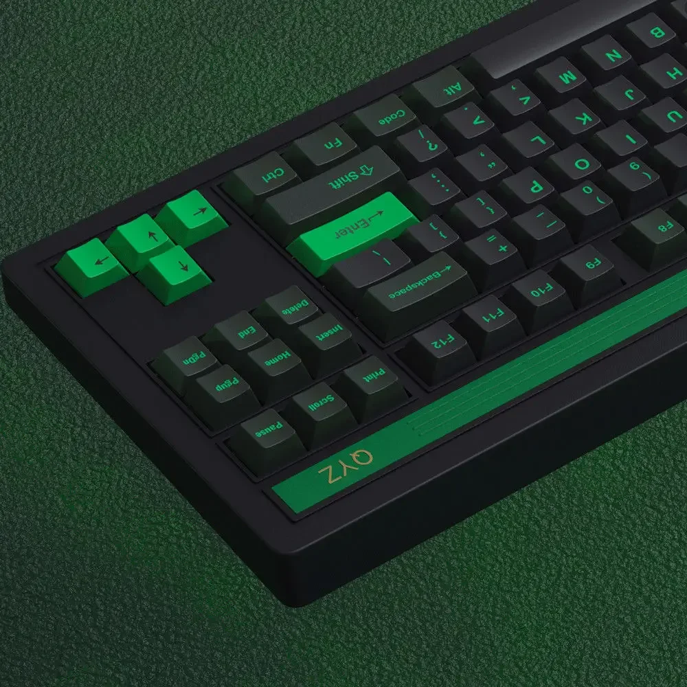 Semicondutor 129 teclas personalidade подlimação PBT conjunto completo de teclado mecânico verde 108/61/98