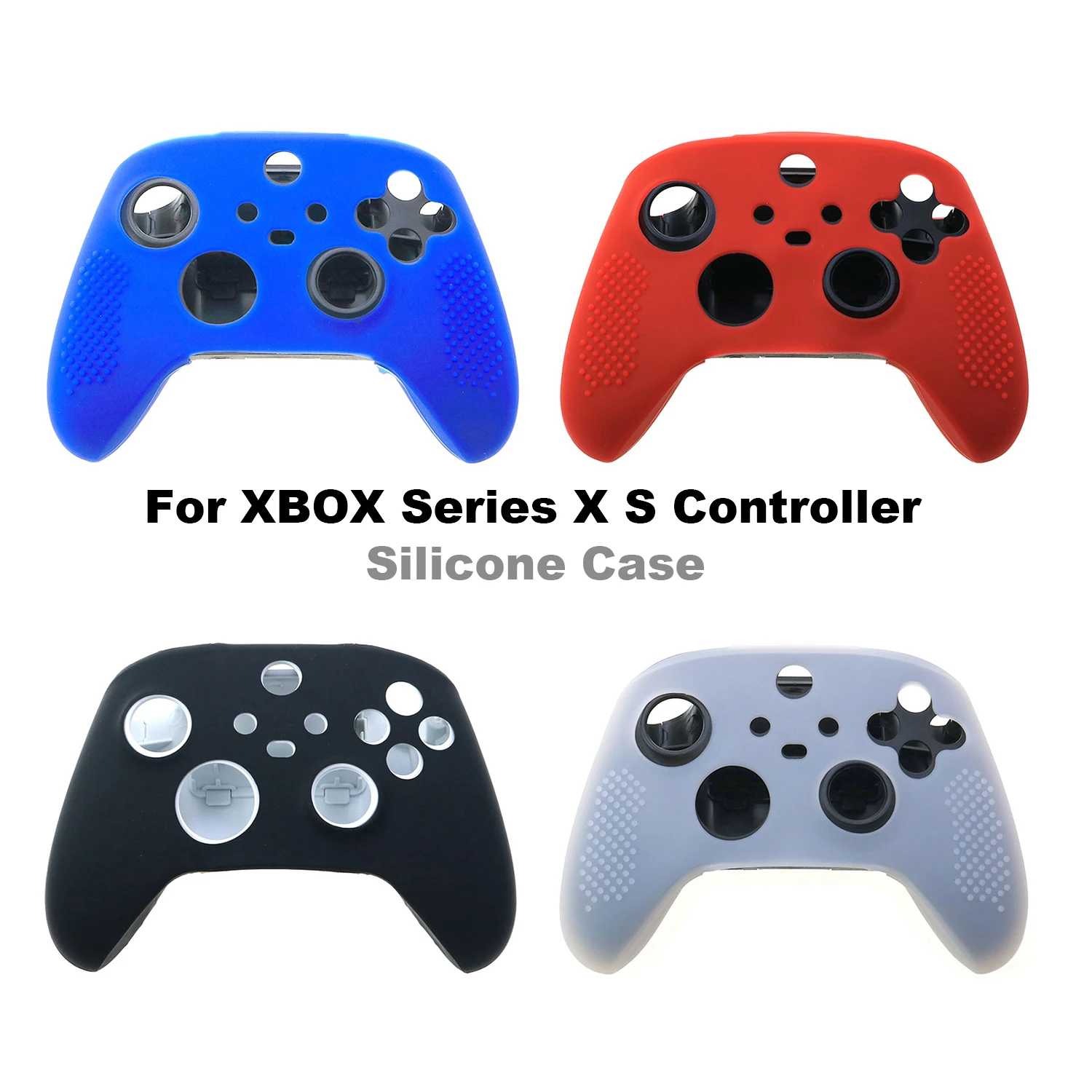 

1pc Soft Silicone Gamepad Wear-Resisting Protective Cover Skin Grip Case Joystick Cover For XBox Series S X Controller Skin