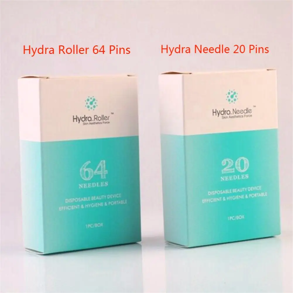 

Hydra Needle 20 Pin Roller 64 Titanium Microneedle Hyaluronic Acid Pen Stamp All In One Serum Derma needle Skin Care Beauty Tool
