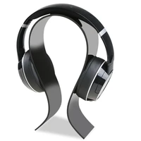 universal u shape acrylic headphone stand earphone hanger display shelf rack bracket desk portable headphone accessories
