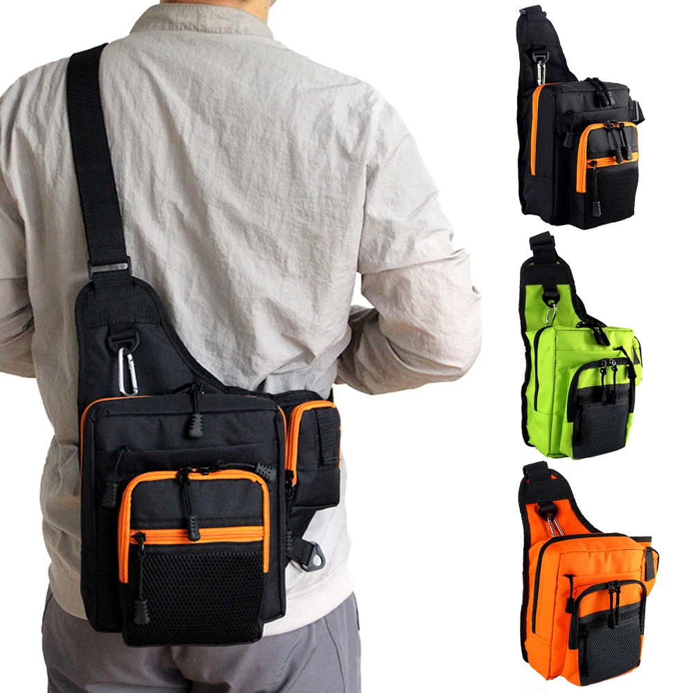 

Сумки для рыбалки, водонепроницаемая Холщовая Сумка для рыболовных снастей и удочек, многокарманная поясная сумка для рыбалки, регулируемы...