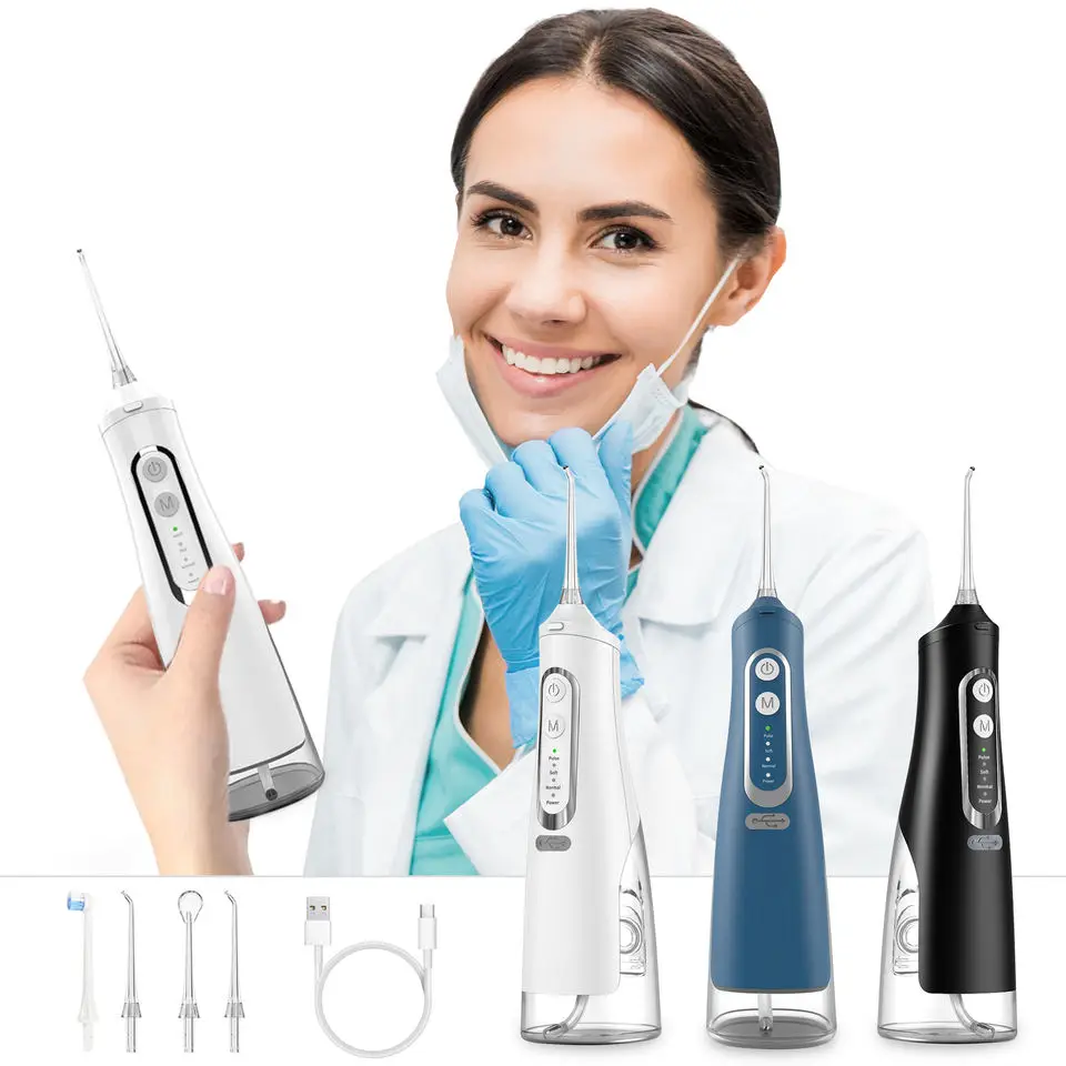 

310ml Ipx7 Flossing Power Cleaner Oral Dental Usb Irrigator Air Electric Machine Portable Cordless Water Flosser For Teeth