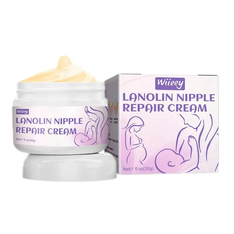 

Soothing Nipple Cream For Breastfeeding Moms 30g 100 Natural Organic Calming Nipple Balm Lanolin-free Safe For Nursing Dry Skin