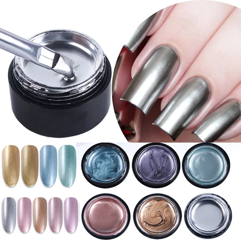 

9Colors Nail Polish Set Shiny Platinum Nails Art For Manicure Nail Gel Lak UV Colors Top Base Coat Primer Hybrid Varnishes YZL9