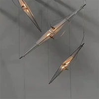 designer chandelier lighting luxury simle restaurant lamp creative shop dining table living room bar office suspension light