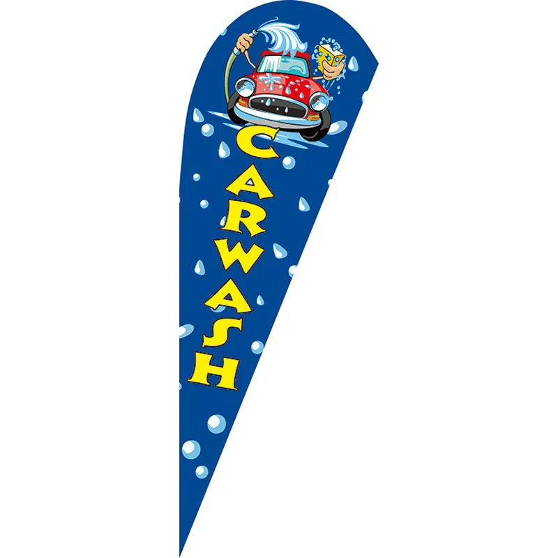 Индивидуальный дизайн вязаный полиэфирный пляжный каплеобразный флаг рекламная