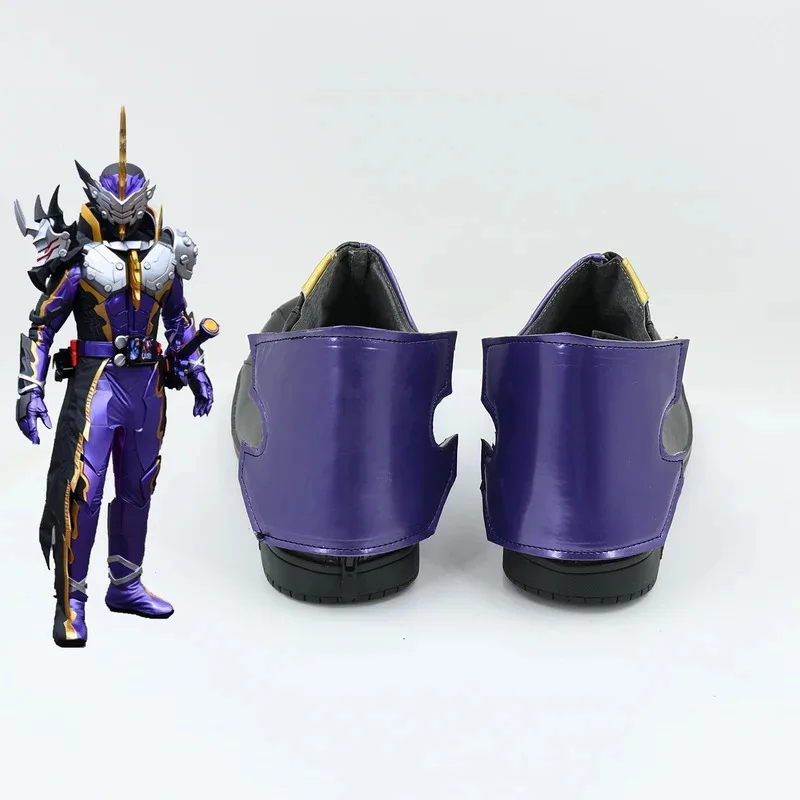 Фото 2025 11 Обувь Kamen Rider Calibur в маске, ботинки для косплея из фильма и аниме на Хэллоуин №3