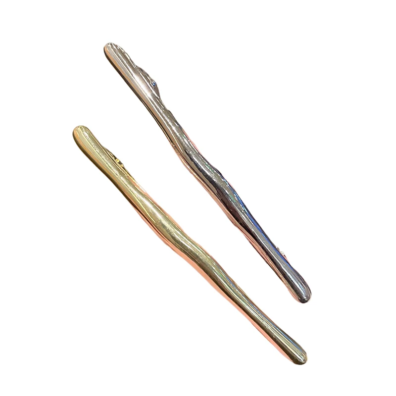 Женские Новые простые металлические длинные заколки-пряжки 11 см с золотистыми