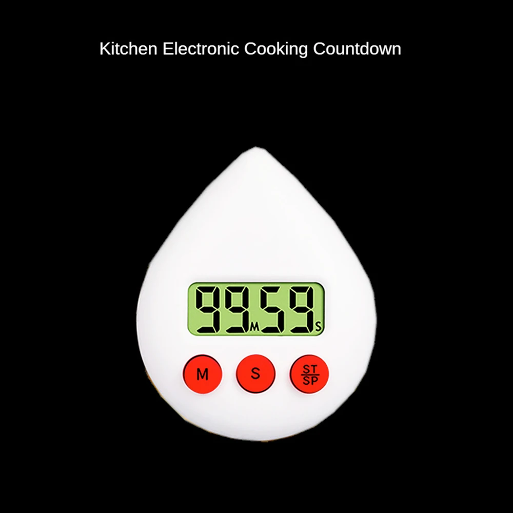 Таймер обратный отсчет Дисплей Секундомер Будильник водонепроницаемые черные