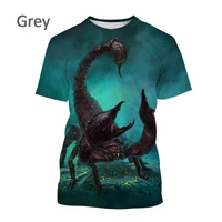 animal scorpion 3d print t shirt fashion short sleeved hip hop t shirt streetwear cool t shirts