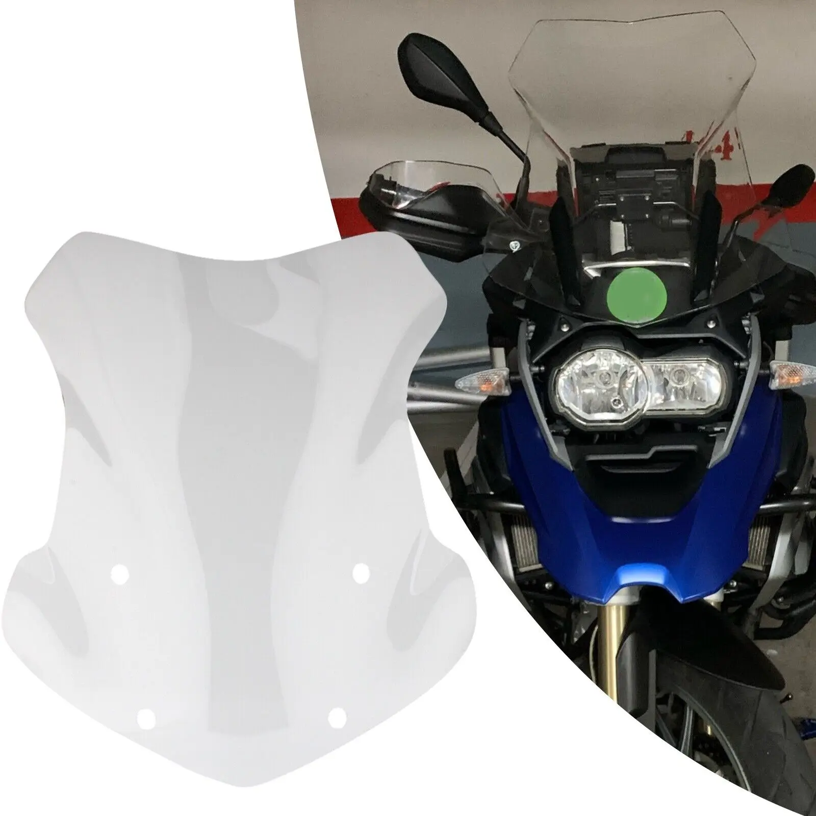 

Clear Double Bubble Windshield Windscreen Screen For BMW R1200GS LC R1250GS ADV