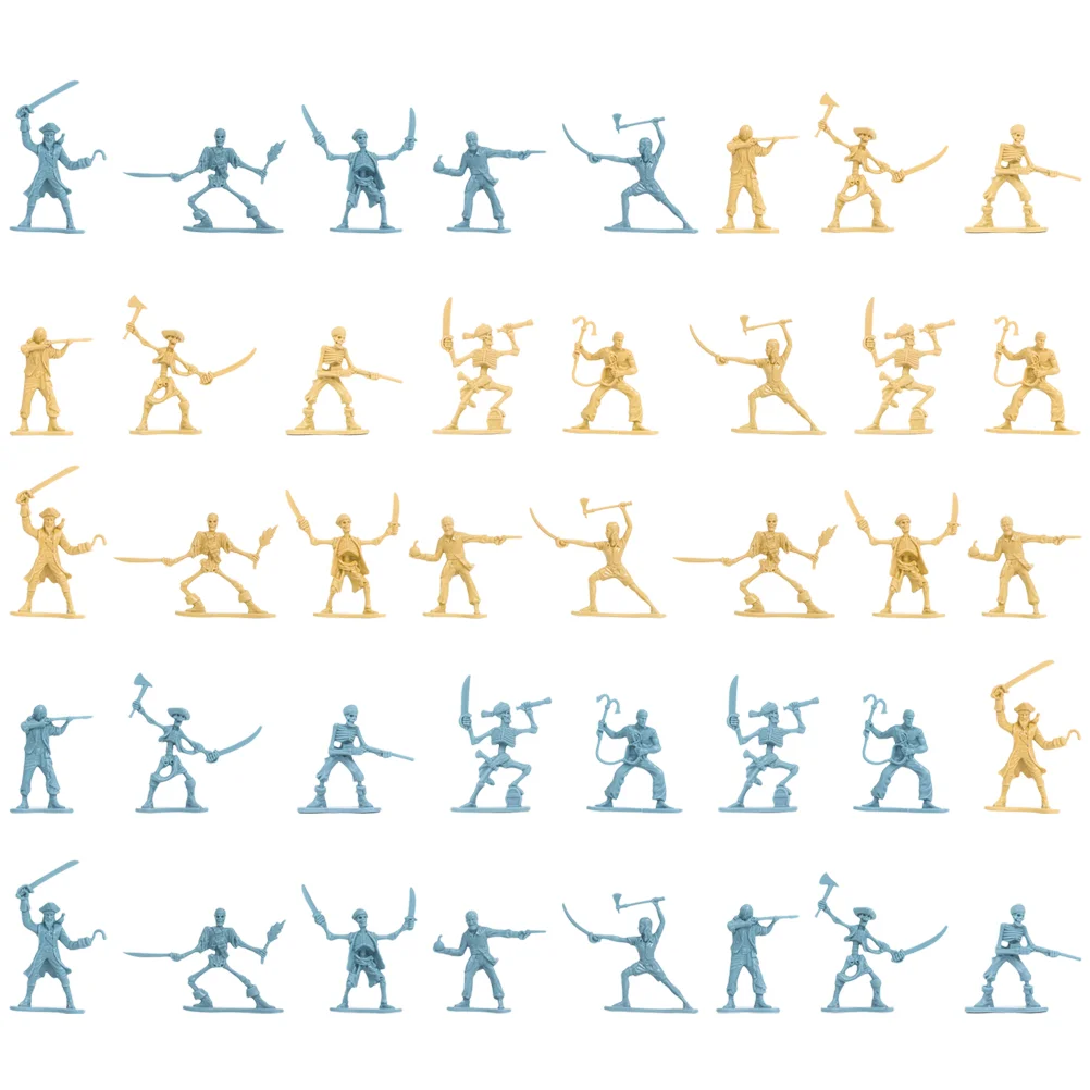 100 шт. модель мини-пиратский солдат игрушки фигурки пластиковые игры реквизит