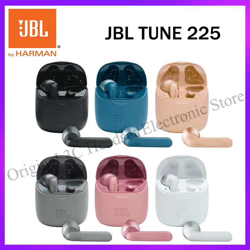 

Original JBL TUNE 225 TWS TWS Bluetooth Wireless In-Ear Headphones Running Earphones Stereo Subwoofer Music Headset with Mic