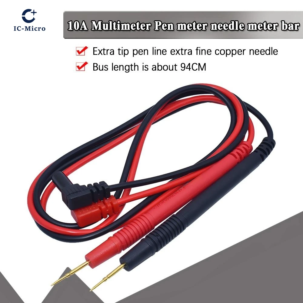 

1 пара, 70 см, щуп, мультиметр, тестовый провод, 1000 В, 10 А, кабель-ручка для цифрового измерителя, игольчатый наконечник, измерительные иглы, тестовые провода