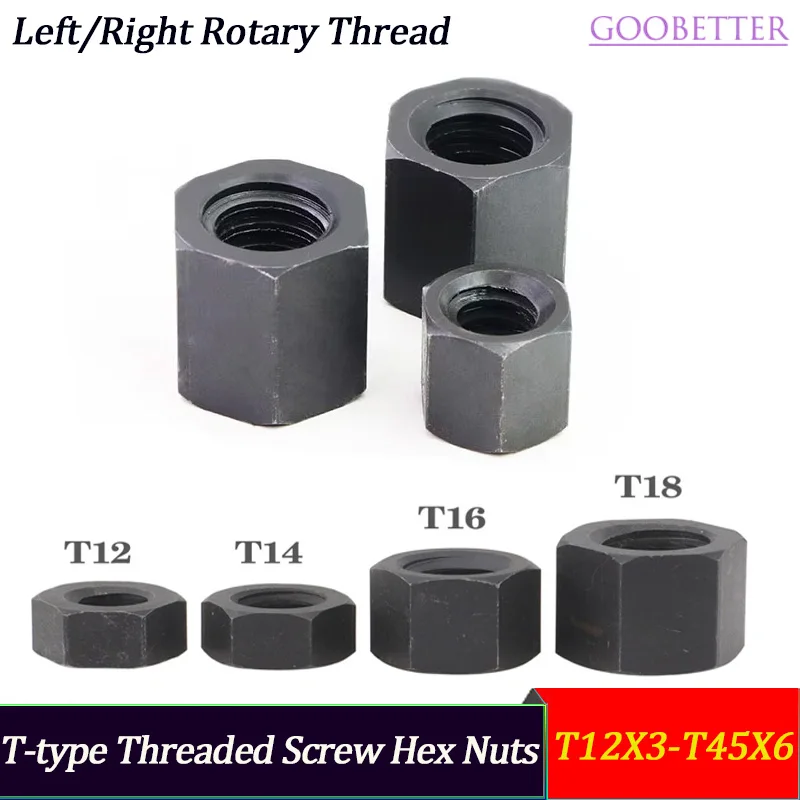 

GooBetter шестигранные гайки T12 14 16 18 20 22 24 25 28 30 32-T45
