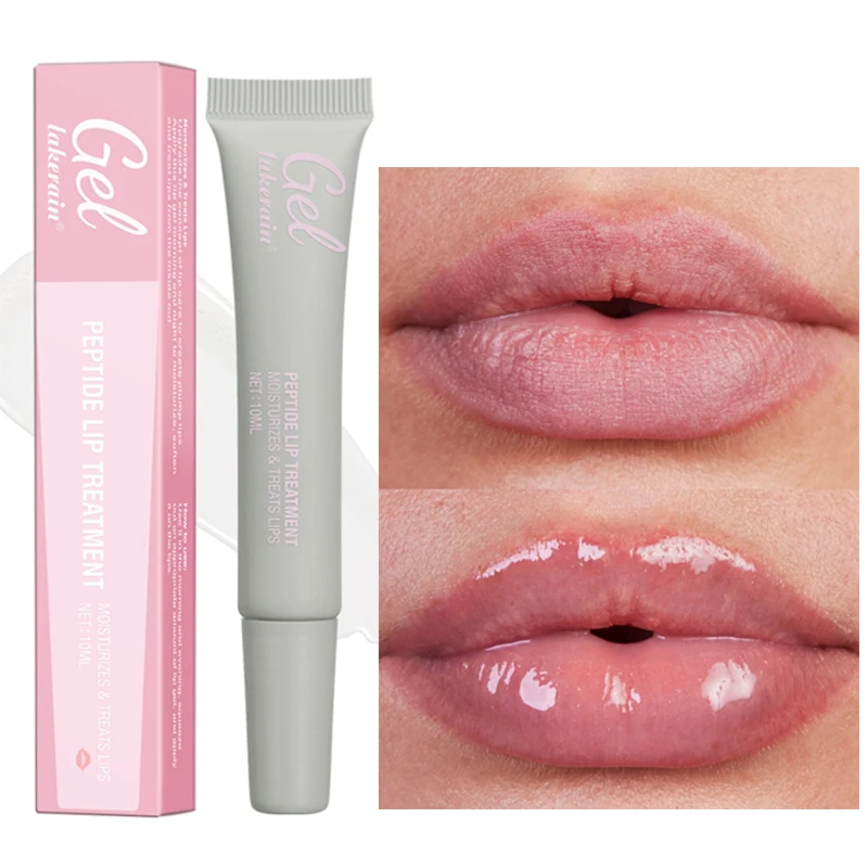 

Clear Moisturizing Lip Oil Jelly Lasting Non Sticky Sexy Plumping Gloss Lip Treatment Remove Dead Skin Lipsticks Base Lip Mask