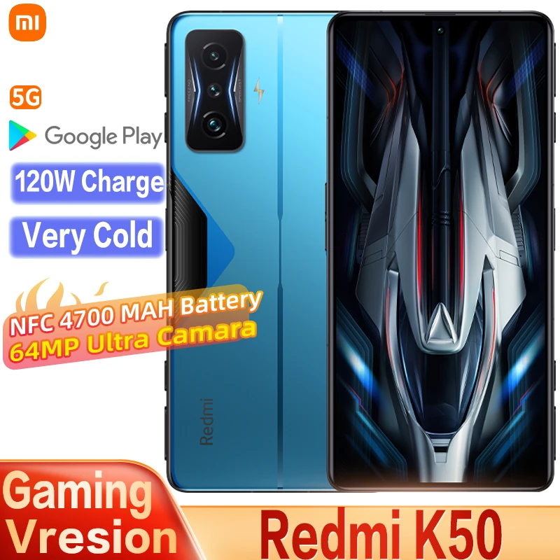 Xiaomi Redmi K50 Esports Version Snapdragon 8 Gen 1 128GB/256GB 120W Fast Charge 120Hz OLED Screen 5G Gaming Smartphone