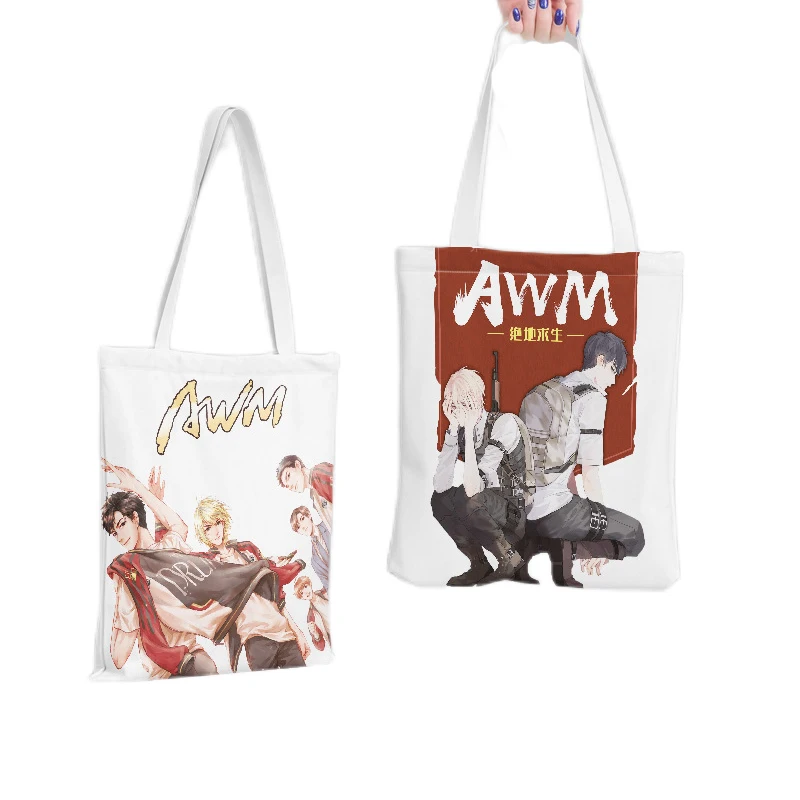 

Kawaii Original Anime Cartoon Characters Anime peripheral canvas bag tote bag shopping bag shop go out students in class Gift