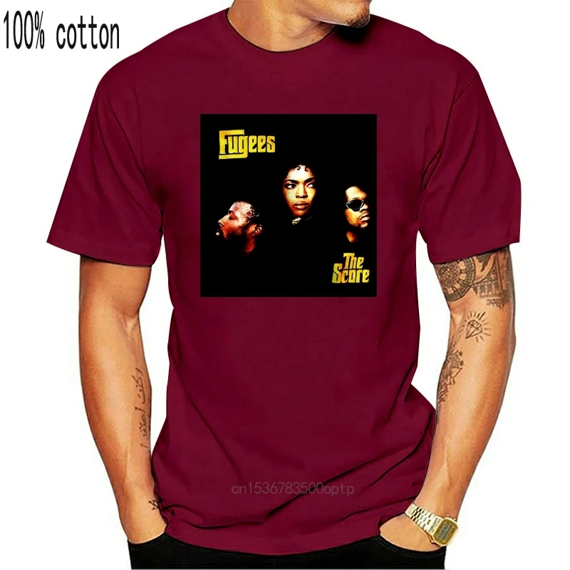 

Vintage 1996 Fugees The Score Ready or Not Concert Tour T-Shirt Reprint 2018 Summer Men'S Brand Clothing O-Neck T Shirt