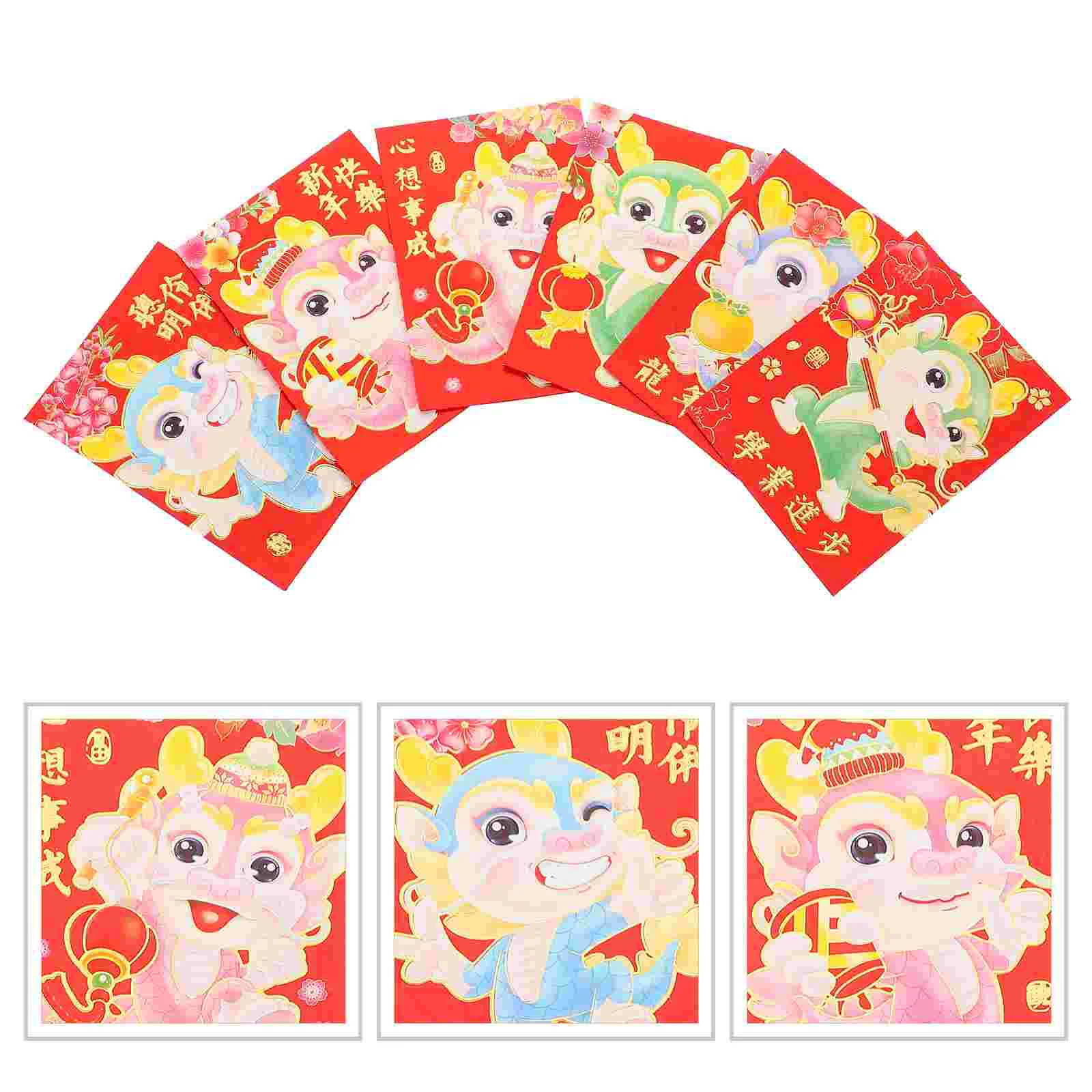 

30 Pcs Festival Red Envelope Chinese New Year Envelopes Zodiac Pocket Paper The Gift