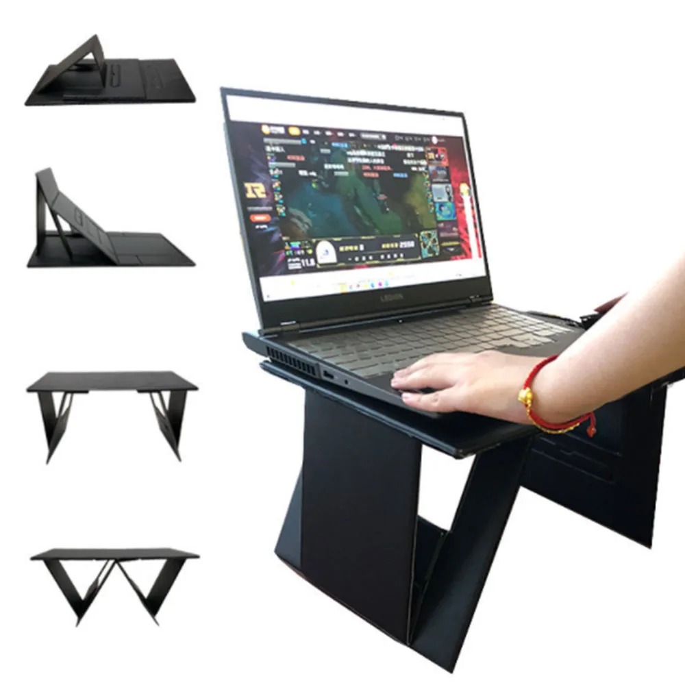 

ABS Paper-Thin Durable Laptop Desk Office Readingroom Unfold Portable Freely Adjust Laptop Desk Accessories For Bed And Office