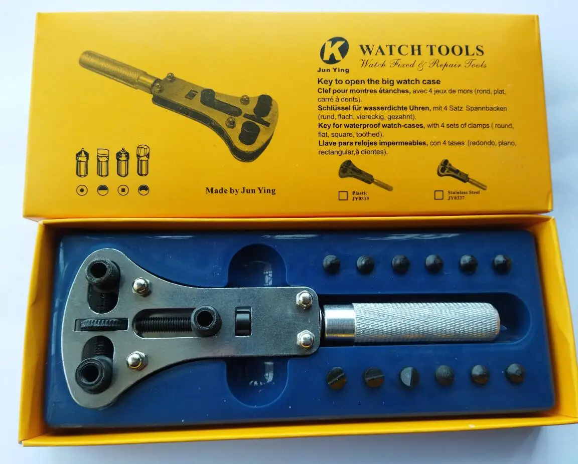 Professional 3-Prong Watch Case Back Opener Wrench for Screw Type Cover