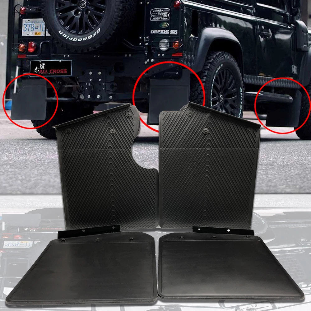 

For land rover defend 90 Mudguard Front Rear Wheel Black Plastic Mud Flaps Mud Guard Car Fender