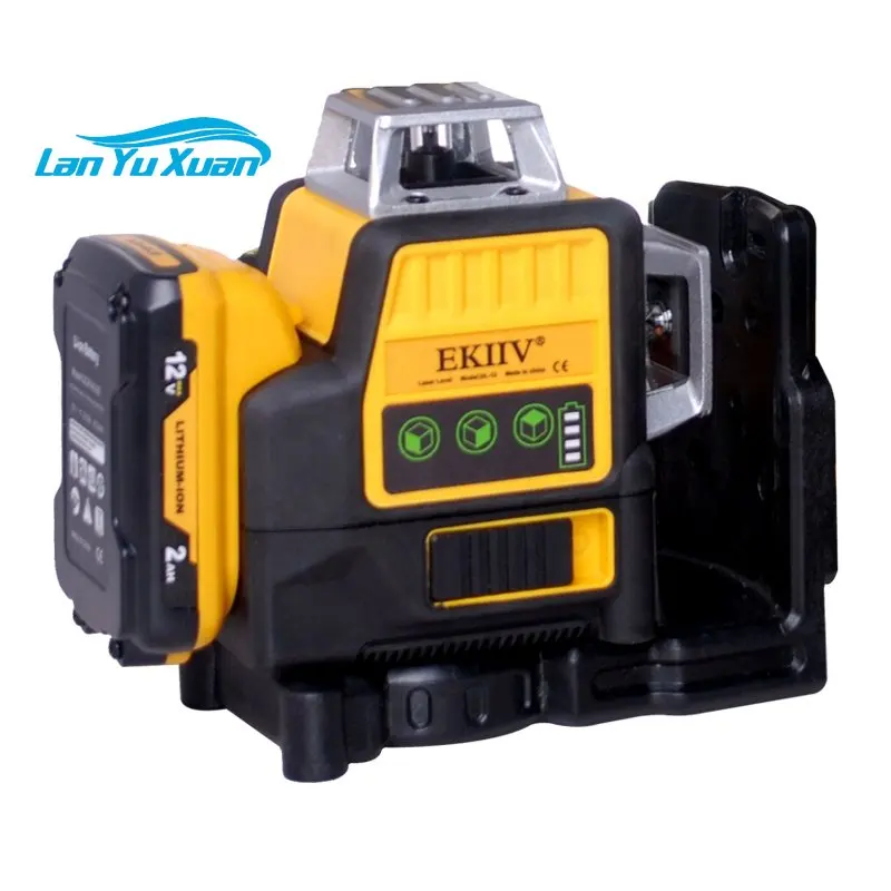 

New product 12V lithium battery long standby time 12 wire 3D 16 lines 4d 2022 laser water level measuring instrument