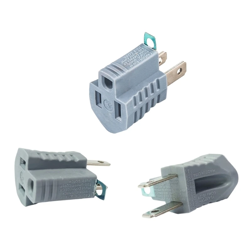 Адаптер с 3 контактами на 2 розетки заземляющий преобразователь для внутреннего