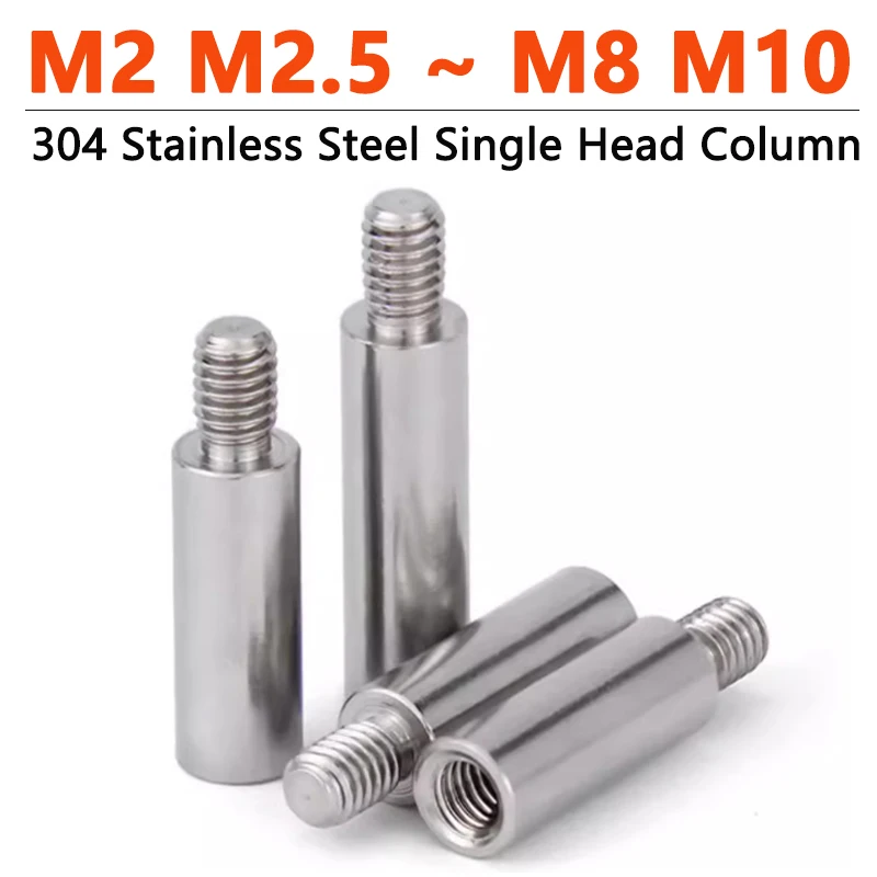 

Столб с резьбой из нержавеющей стали 304. M2 M2.5 M3 M4 M5 M6 M8 M10. Винт «папа-мама». Круглая прокладка для печатной платы. Колонка с одной головкой.