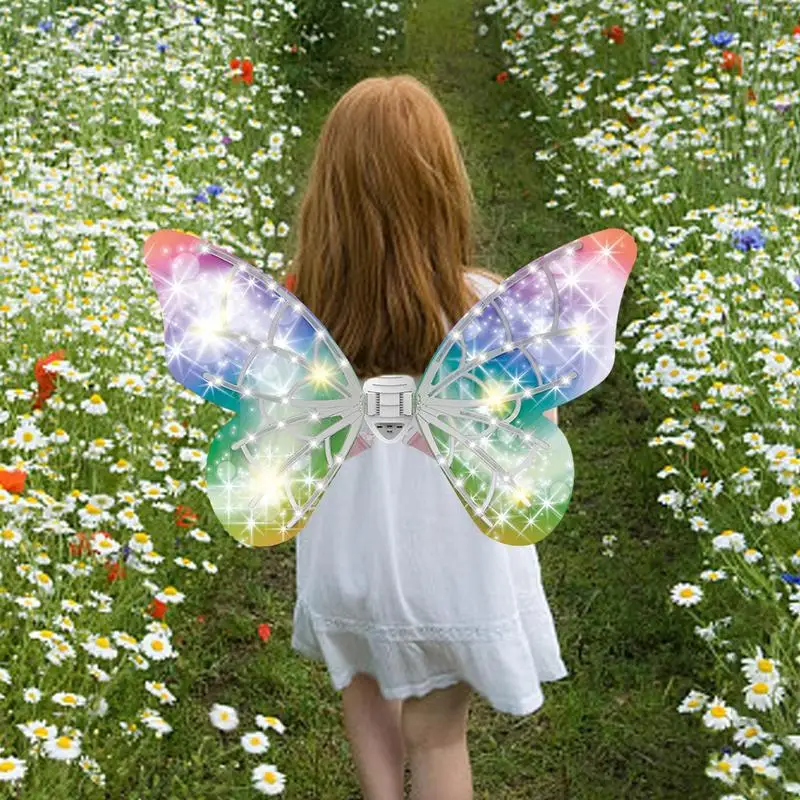 

Сказочные крылья, подсвеченные крылья бабочки, эльфа, реквизит для выступления девочек, Детский костюм бабочки, ангела, сказочное крыло для Хэллоуина