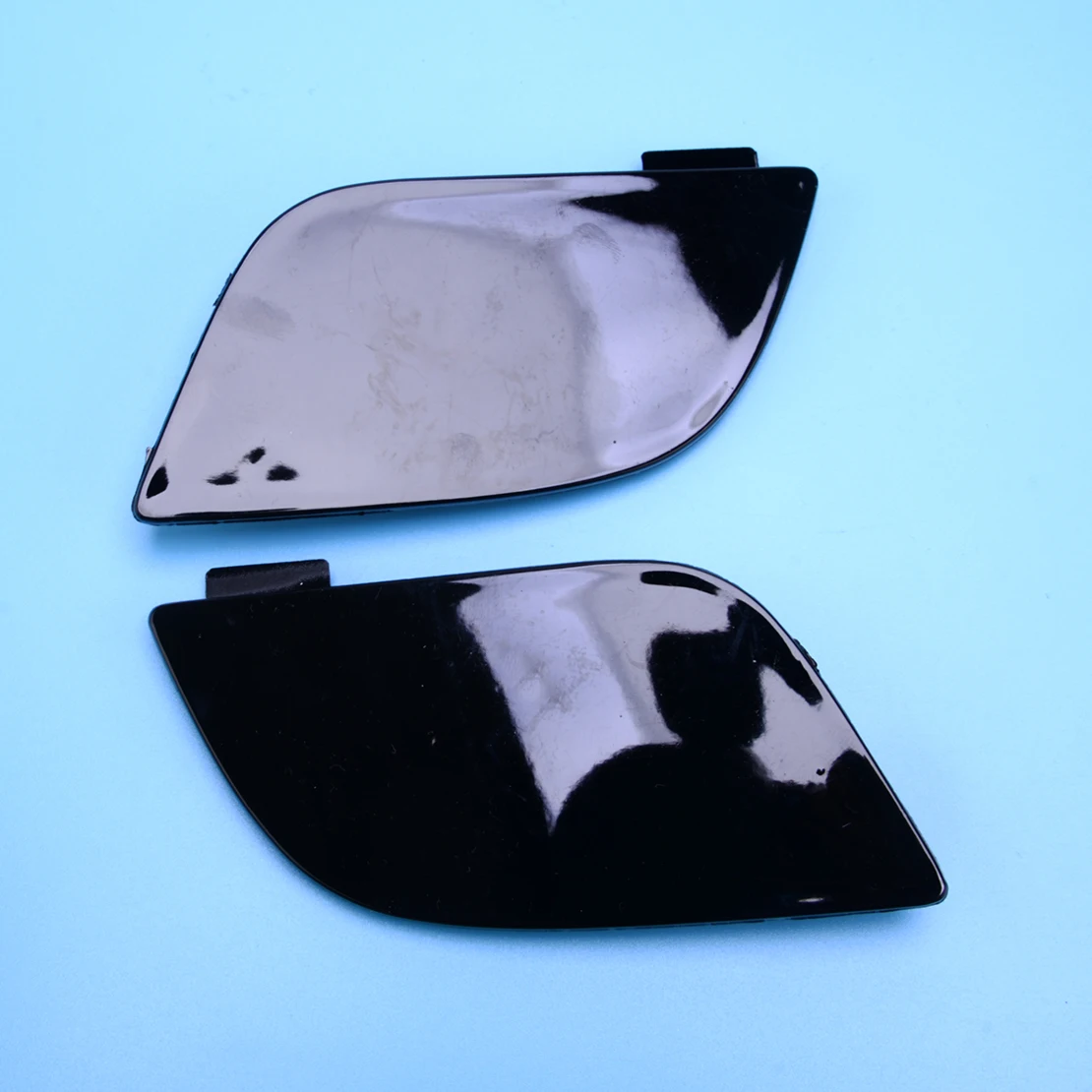 

51118050697 1 пара переднего левого и правого бампера, крышка для буксировочного крюка, подходит для BMW X5 E70 LCI M-Sport 2010 2011 2012 2013, черный