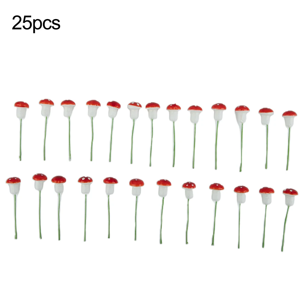 

Миниатюрный табурет из поролона с имитацией грибов, сказочное украшение для сада, комнатное уличное украшение, 2 см, 25 шт.