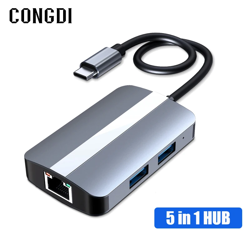 USB C-хаб Mosible для HDMI-совместимый адаптер VGA Rj45 100 м док-станция OTG Thunderbolt 3 с PD TF SD jack3.5