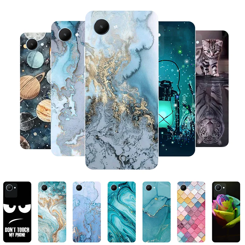 

for Realme C30S Case Cover for RealmeC30S Case Marble Soft Silicone Back Cover for OPPO Realme C30S C 30S RMX3690 Phone Case