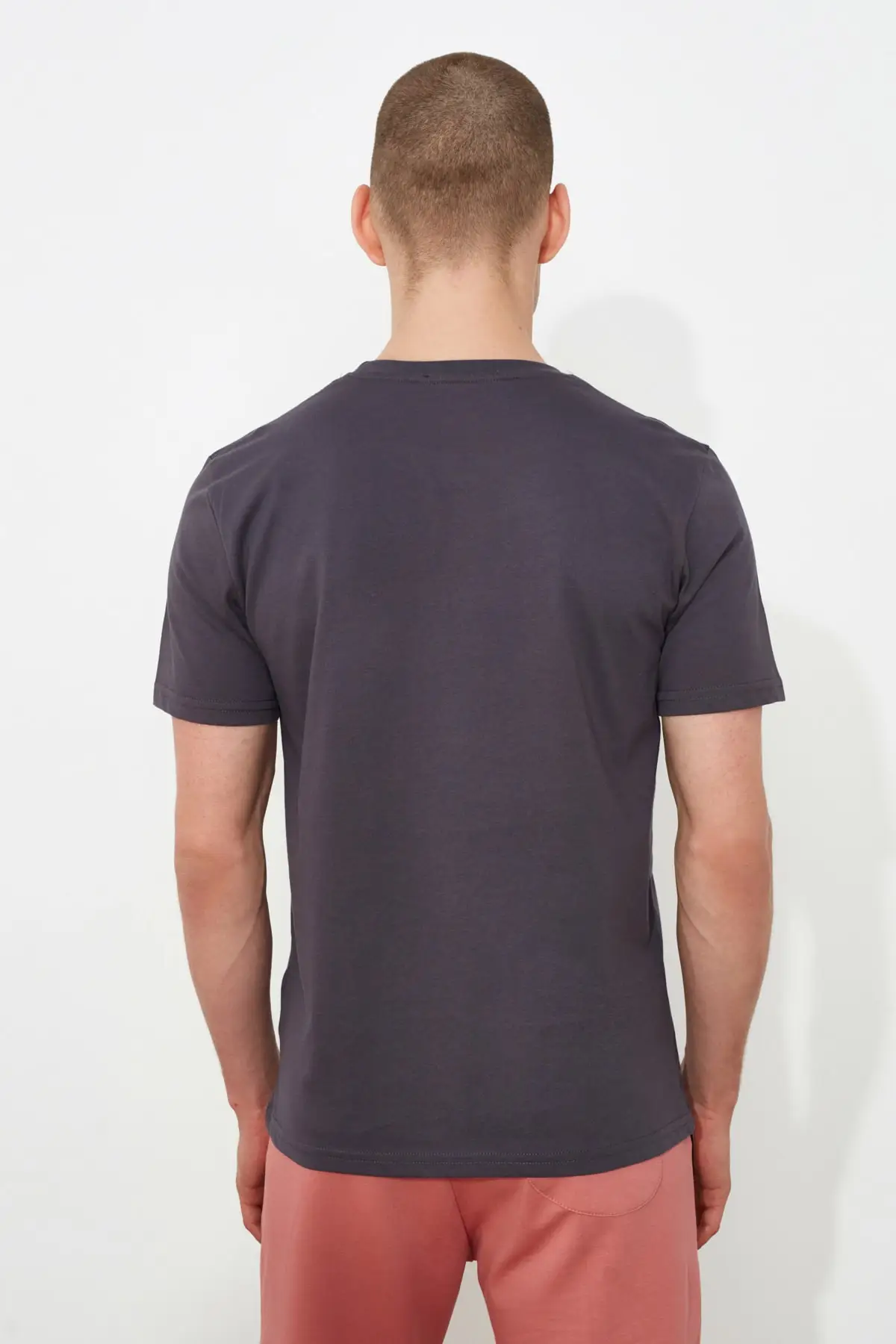 

Trendyol Male Slim Fit Bike Collar Short Sleeve Printed T-Shirt TMNSS21TS1125