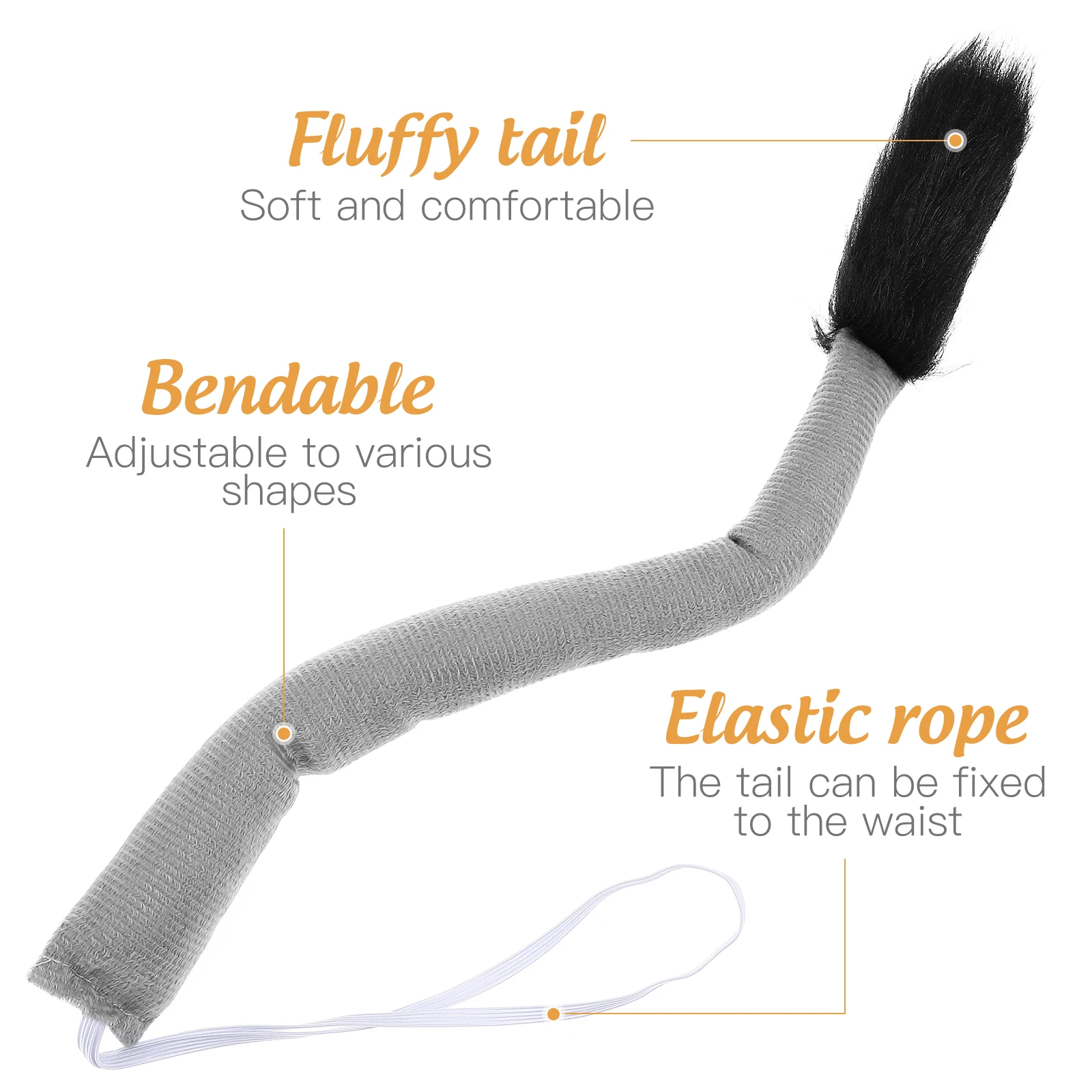 Аксессуары для косплея животных ободок и хвост волос с животными аксессуар