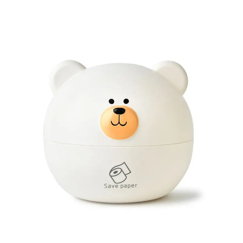 

Creative Cartoon Tissue Box Cute Bear Tissue Storage Box Round Animal Living Room Kitchen Tissue-Box Desktop Tissue Holder