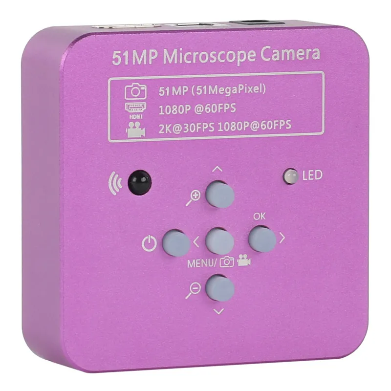 

51MP 1080P HDMI USB Digital Electronic Microscope Video camera Video Recorder 500X 100X 180X Lens For PCB Soldering Phone Repair