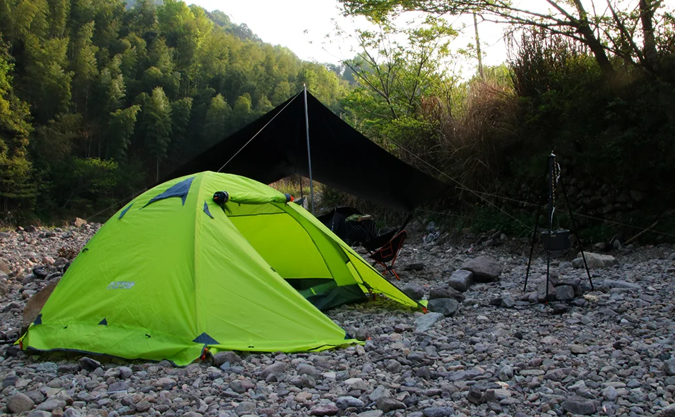 Водонепроницаемая двухслойная купольная палатка для кемпинга портативные