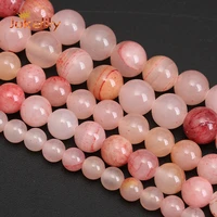 natural flower jades beads for jewelry making round loose spacers beads diy bracelets necklaces accessories 4 6 8 10mm 15 inch