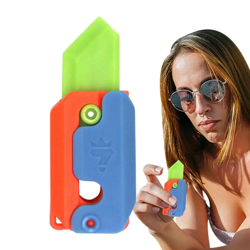 

Светящийся 3d печать гравитационный маленький нож редис мини-модель красочная портативная кавайная фотография искусственный нож Подвеска для рюкзака для детей